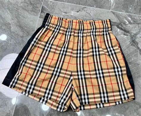 Burberry inspired shorts